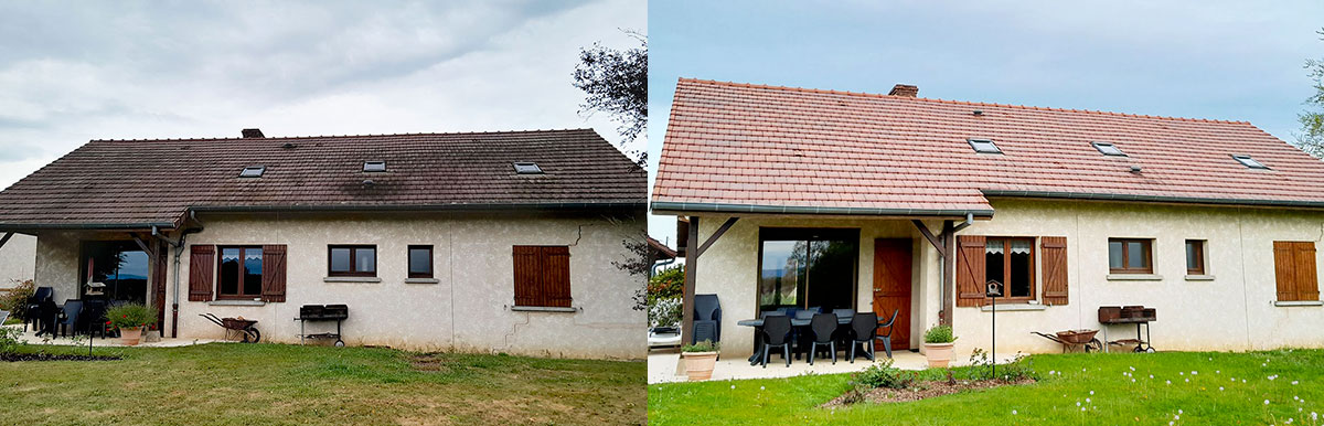 démoussage toiture