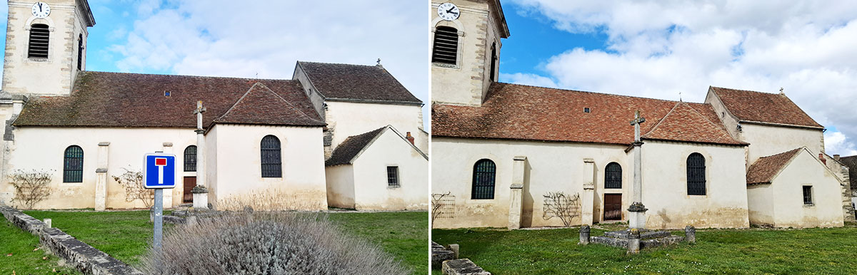 démoussage toiture église